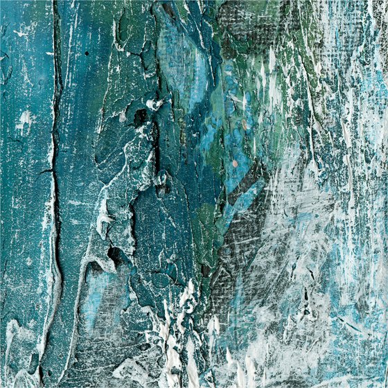 The Jewels Within 1 - Highly Textural Abstract Painting by Kathy Morton Stanion