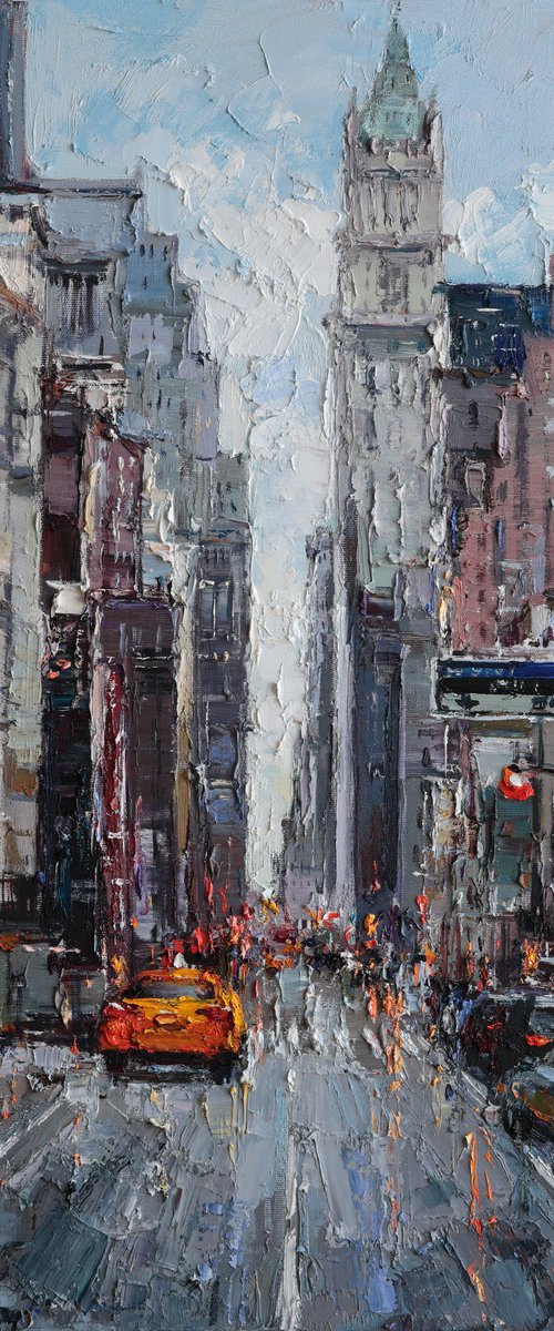 City Street Reflections by Anastasiia Valiulina