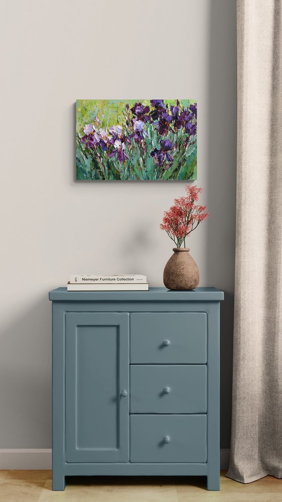Blooming Irises