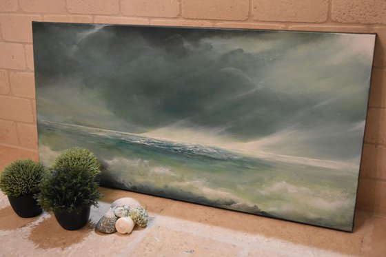 Serenity Seas Seascapes Ocean paintings Water paintings Waves
