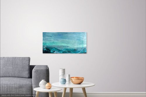 "Take me to the Sea" I Encaustic Abstract by Gesa Reuter