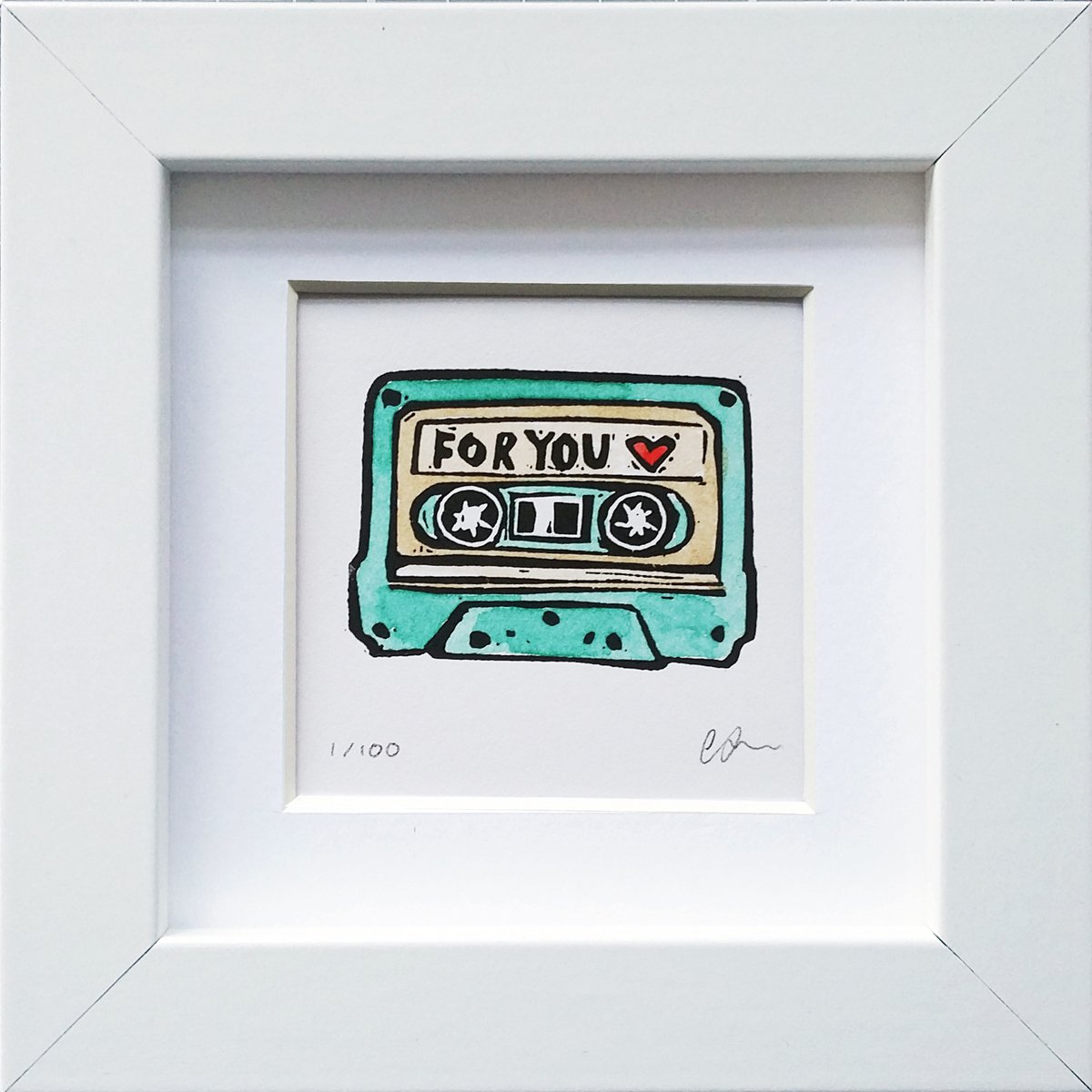 Tiny tapes - Turquoise for you Tape by Carolynne Coulson