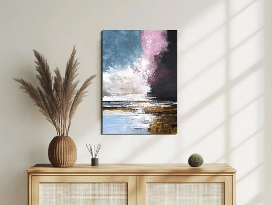 Violet Driftline – Blue Pink Ochre