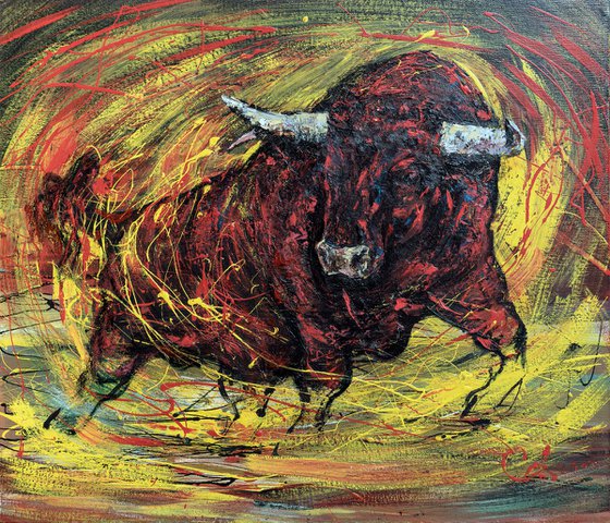 A bull. Energy of freedom.