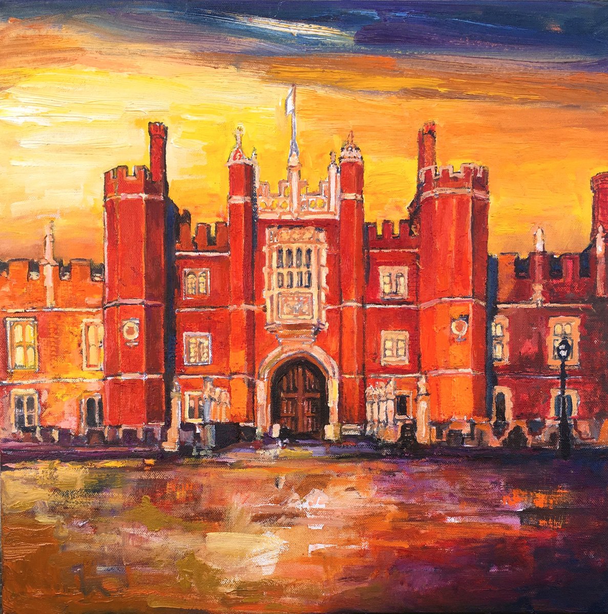 Hampton Court evening sun by Patricia Clements