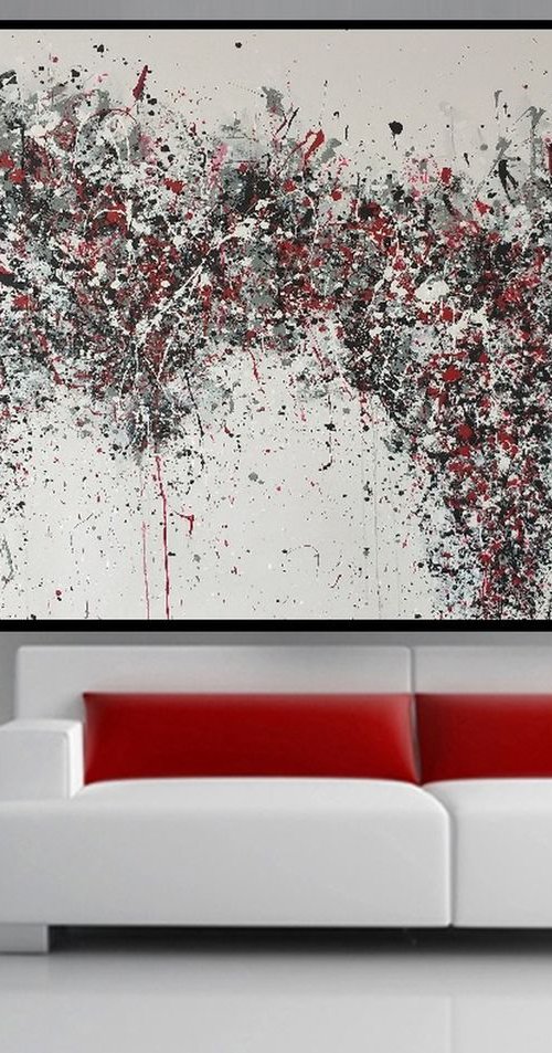 Abstract acrylic painting on canvas by M.Y. by Max Yaskin