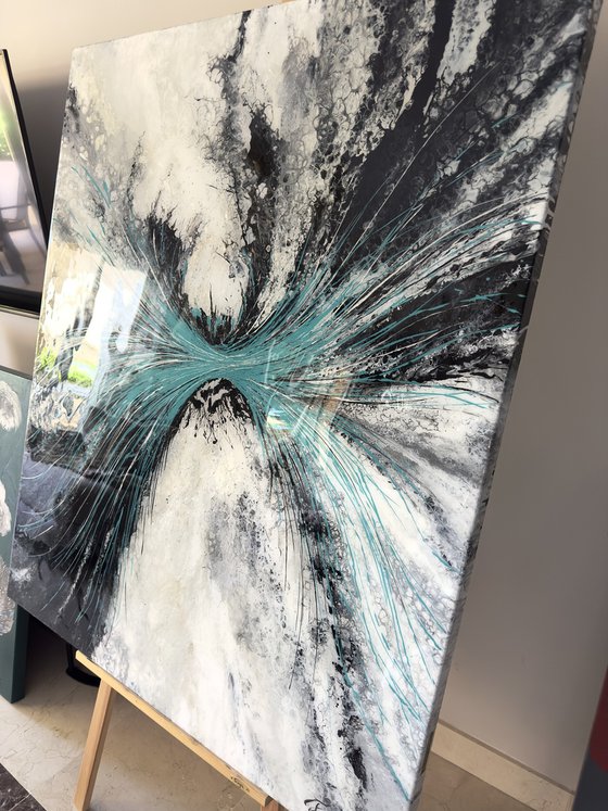 Crescendo — Turquoise Abstract