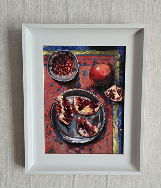 Pomegranates on Carpet