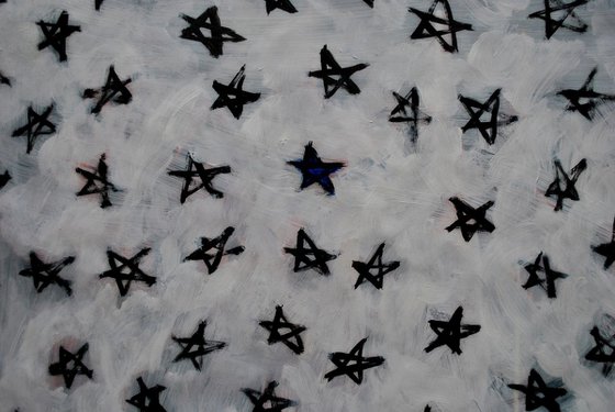 Blue star ( Large Size - 47,24 x 31,49 in / 120x80 cm /2018)