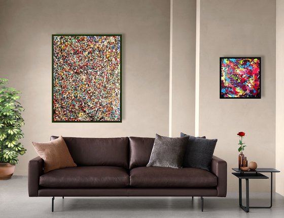 INTEGRATION, J. POLLOCK MODE, XL,  framed