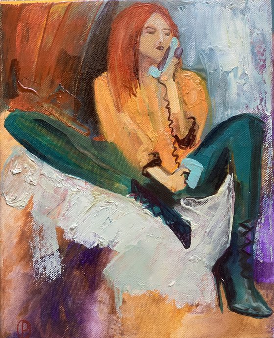 On the phone