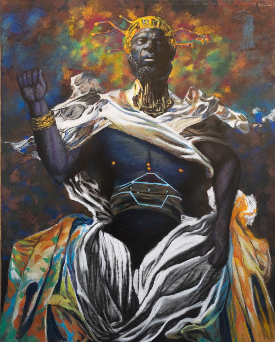 Surrealistic Portrait Pastel Drawing By Dan Laurentiu Arcus, 35 X 43, Homo Augmentus, Original Artwork