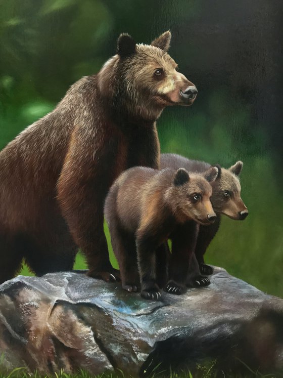 Bear with cubs