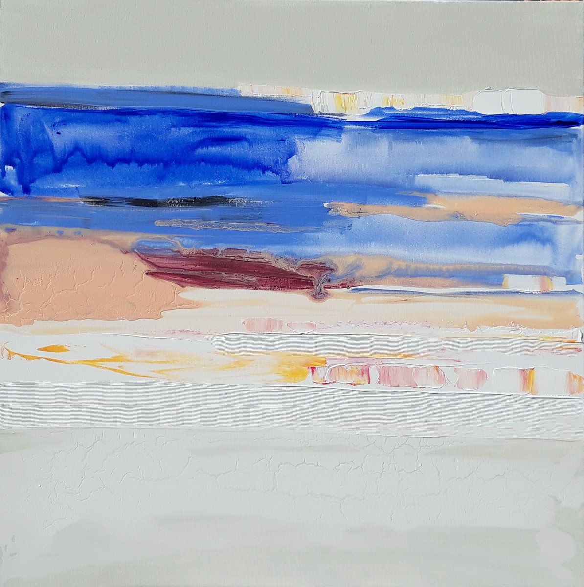 Sandy Shore. By Lesya Ros, 35 X 35, Artwork For Sale On Artfinder