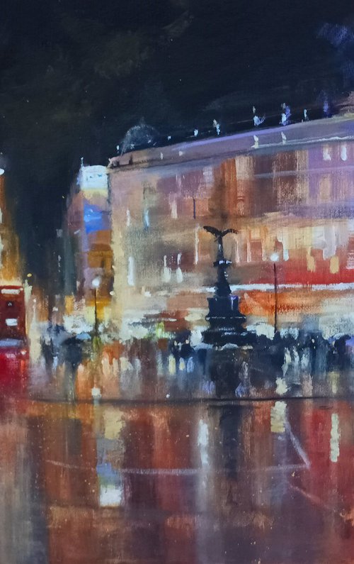 Piccadilly Downpour by Alan Harris