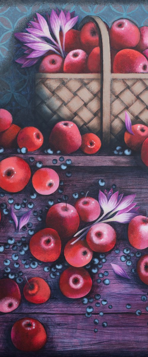 Basket of Apples by Elena Shichko