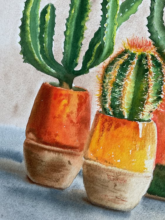 Three prickly friends