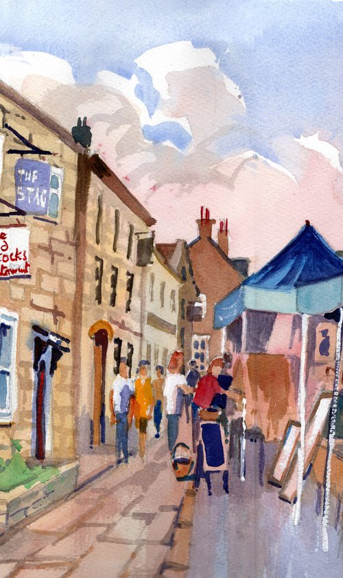 Market Day, Stow on the Wold, Cotswolds by Peter Day