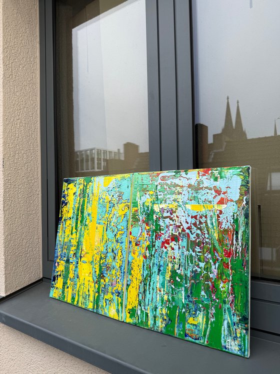 Through the elements. Diptych