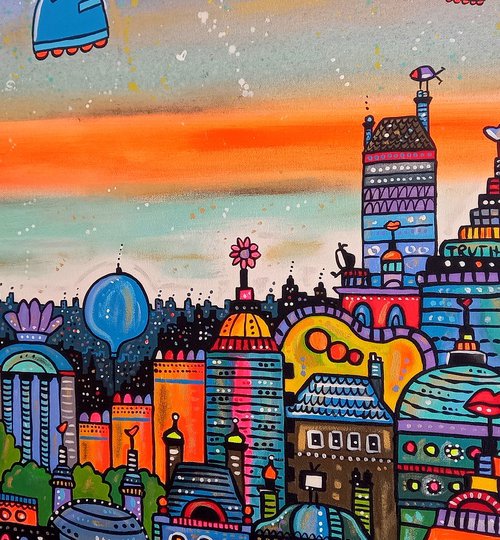 A Fantastic Imaginary City by Maria Luisa  Azzini