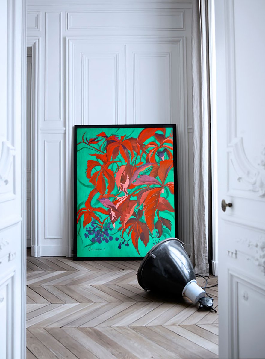 Insidious Branches (red and turquoise) by Karolina Franceschini