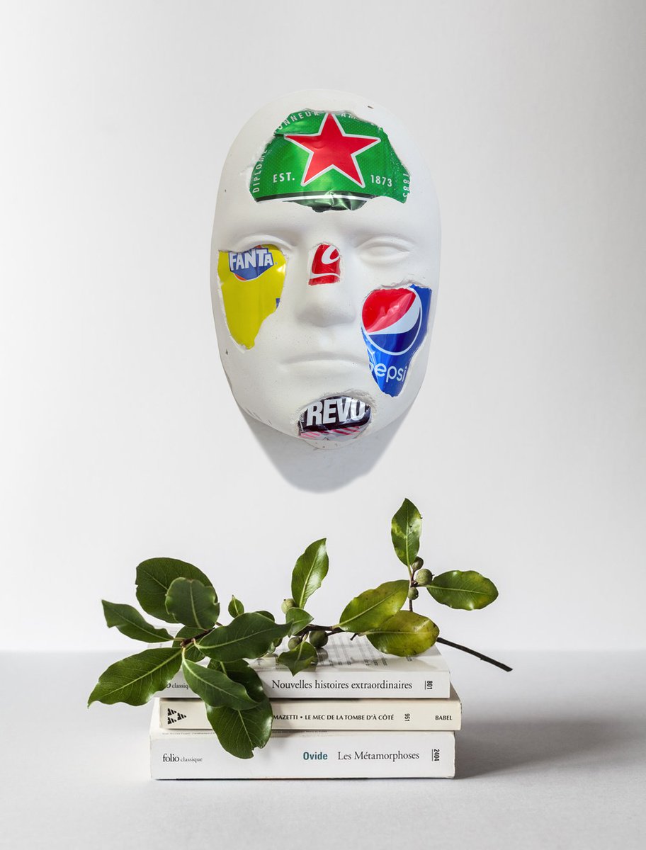 Urban And Pop Portrait Sculpture By Oleksandr Korol, 5 X 8", Mask Iii, Original Artwork