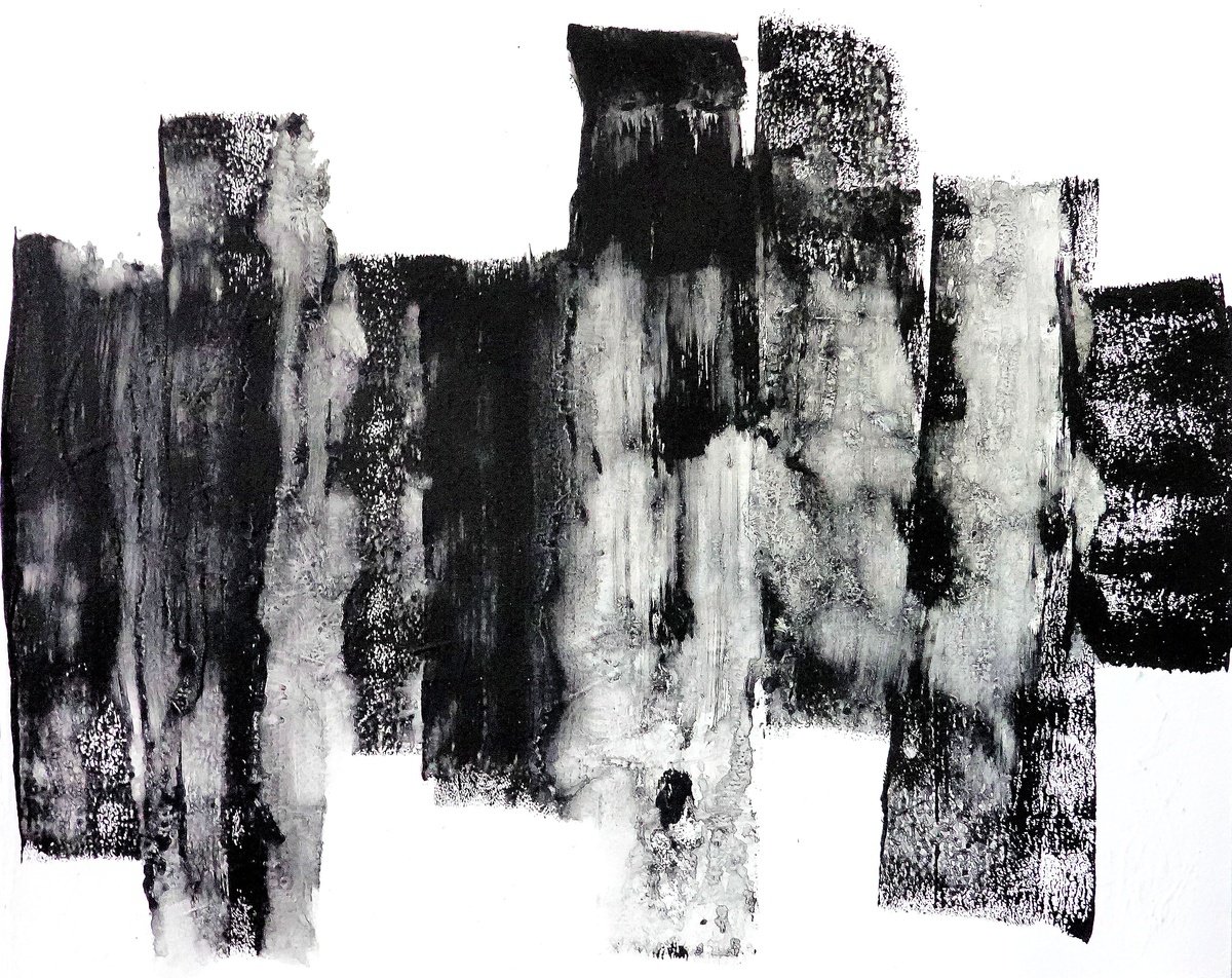 Expressive Abstract Acrylic Painting By Newel Hunter, 30 X 24", From Time To Time, Original Artwork