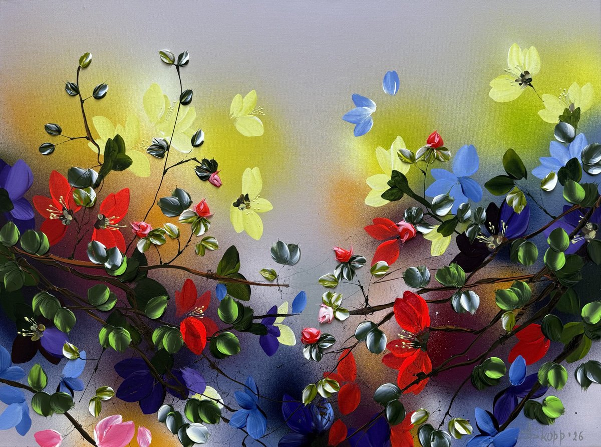 Color In Suspension By Anastassia Skopp, 31 X 24, Artwork For Sale On Artfinder