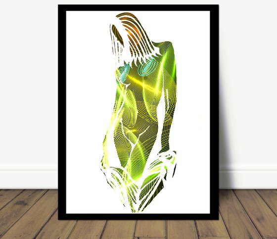 Ultra Green Vibrations Naked Girl