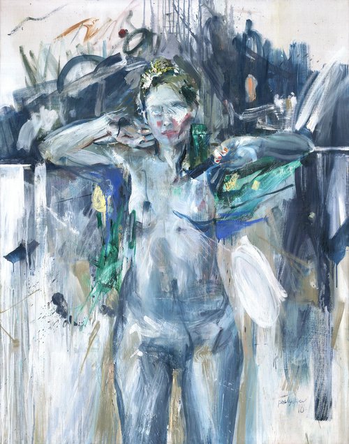 Alina (Standing Female Nude) by Grigorii Pavlychev