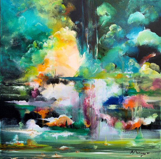 “ Phantasia IV “ Acrylic Painting 70x70 cm