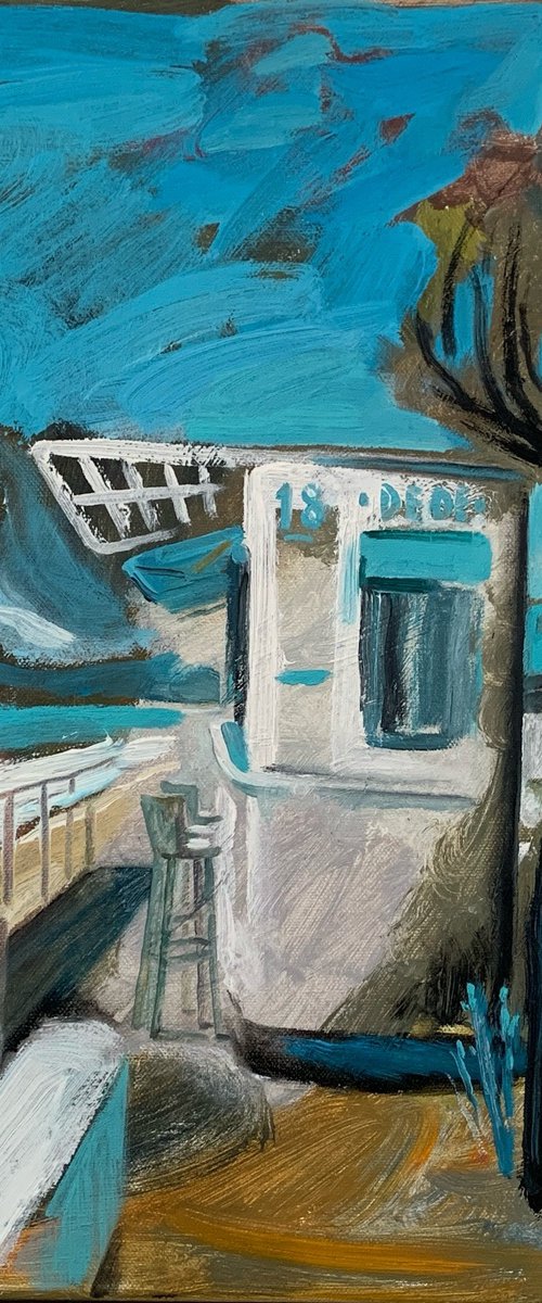 French Riviera. Seaside Kiosk by Natalia Matveeva