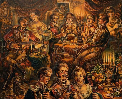 19th century party by Oleg and Alexander Litvinov
