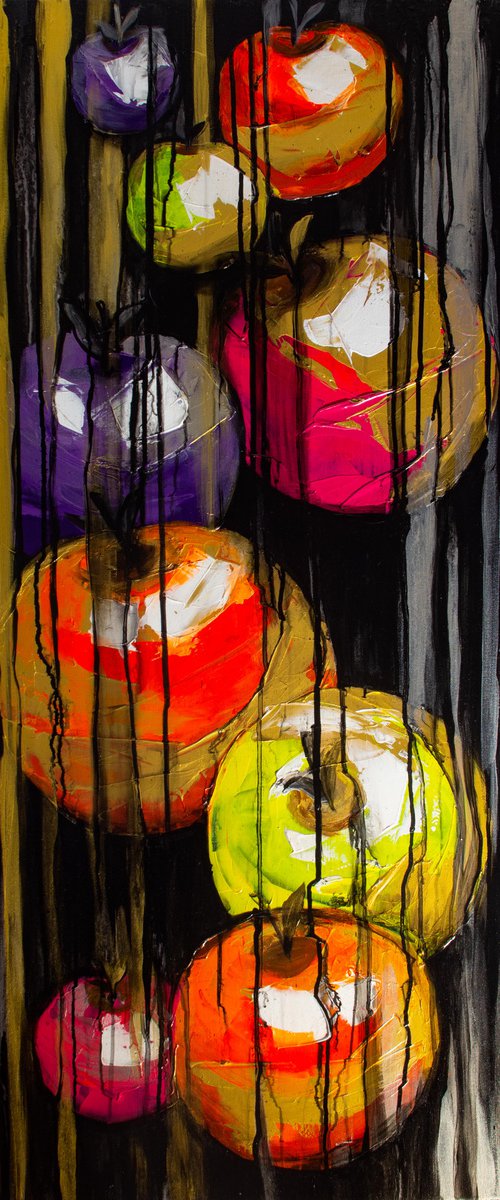 Vertical trace of autumn by Lana Frey