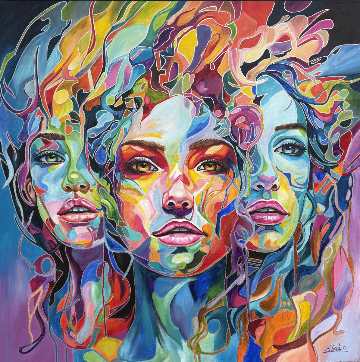 Hydra Xxiii By Sabrina Seck, 39 X 39, Artwork For Sale On Artfinder