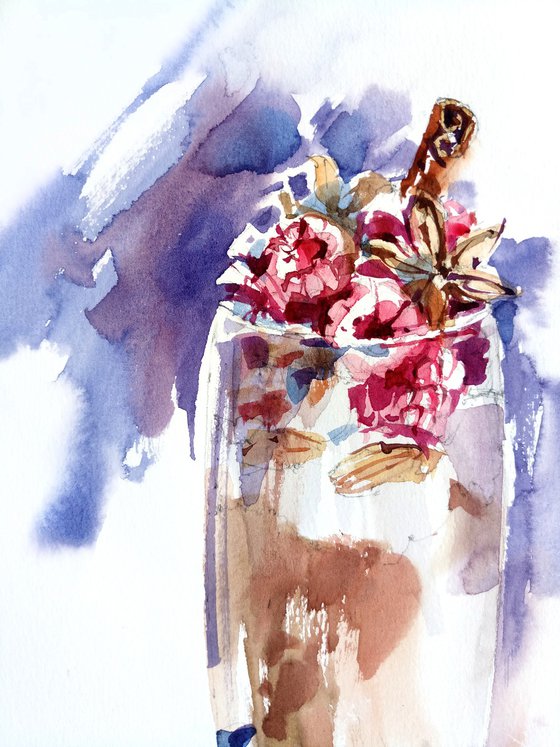 Diptych "Summer dessert"