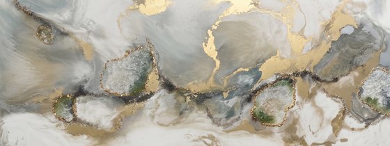 Marble Gold Abstract Artwork