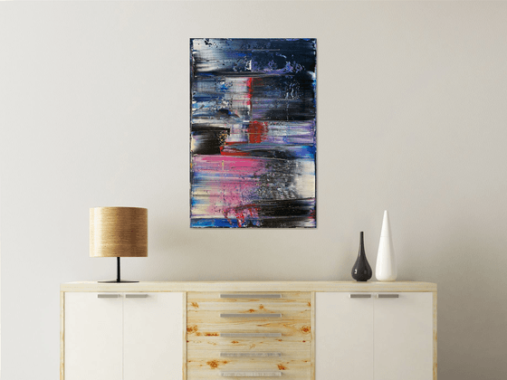 "Night Moves" - Original PMS Abstract Acrylic Painting On Canvas - 24" x 36"