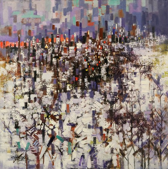 Winter Landscape in Manhattan