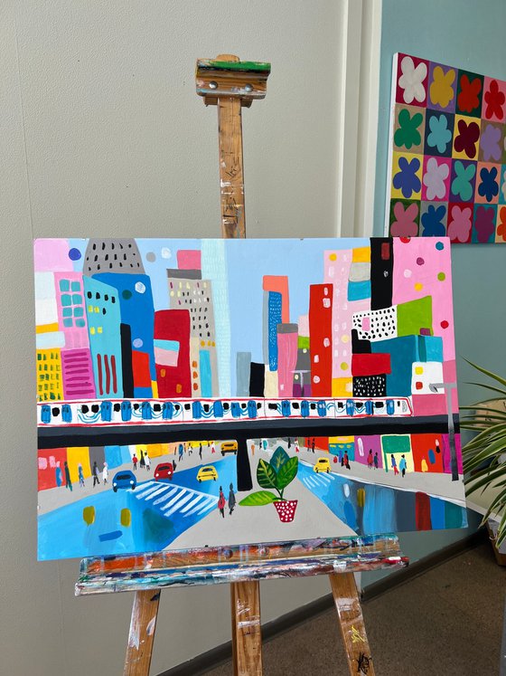Modern Cityscape Subway
