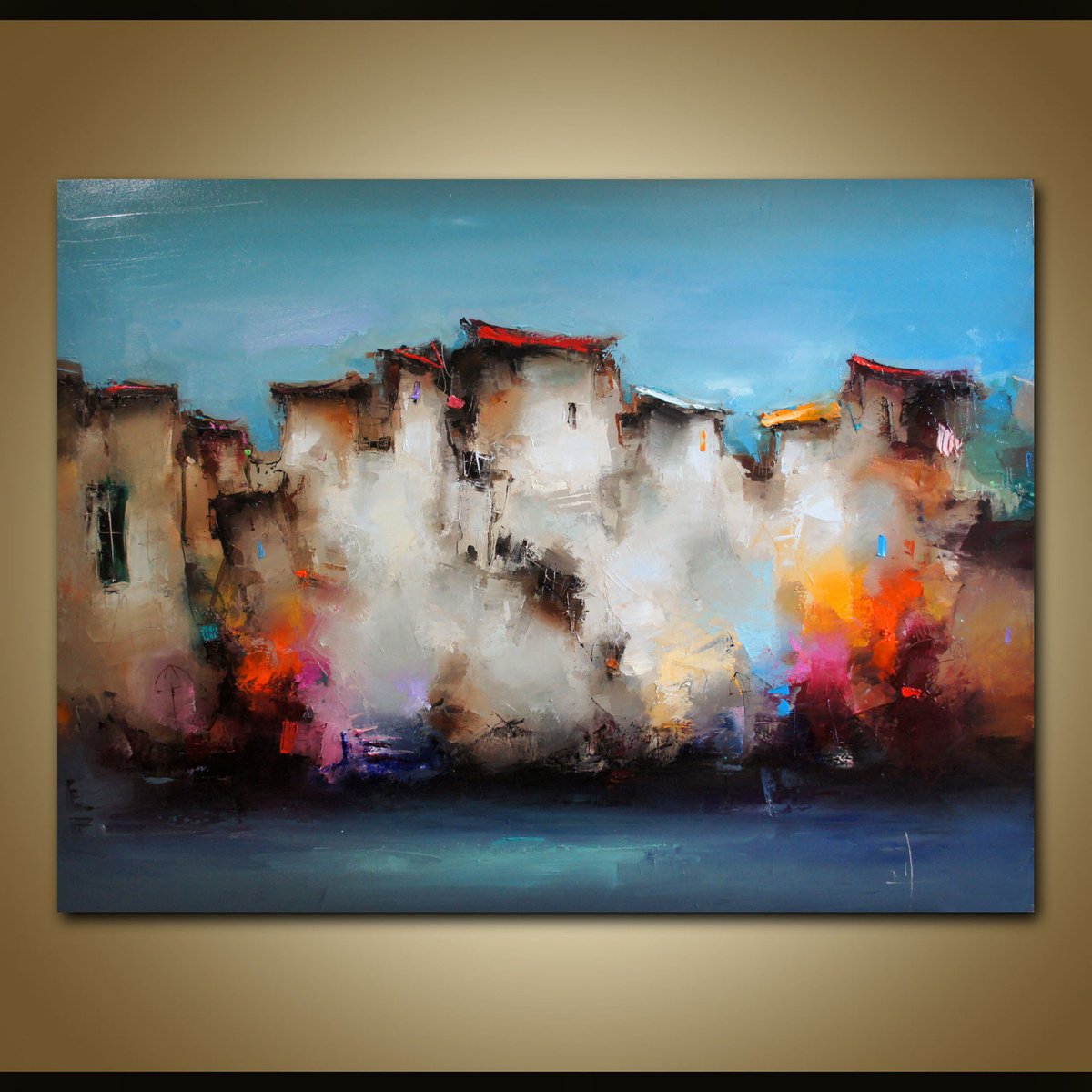 Expressive Oil Painting , Time Overlay By Stanislav Lazarov, 47 X 35, Artwork For Sale On Artfinder