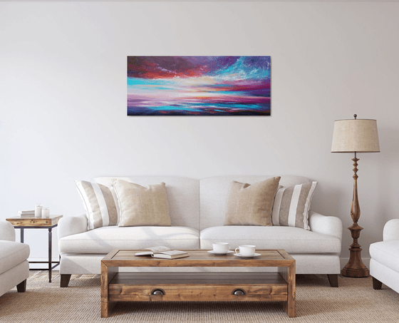 Mulberry Skies - seascape, emotional, panoramic