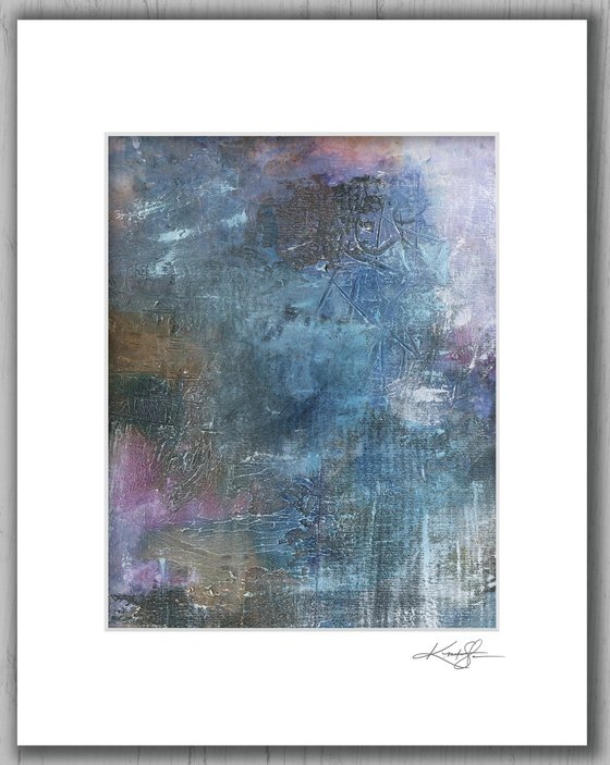 All Who Wonder 6 - Mixed Media Textural Abstract Painting by Kathy Morton Stanion