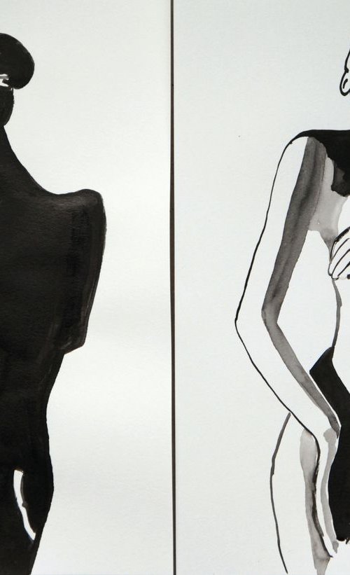 Nude # 399 ID / 42 X 21.5 cm by Alexandra Djokic