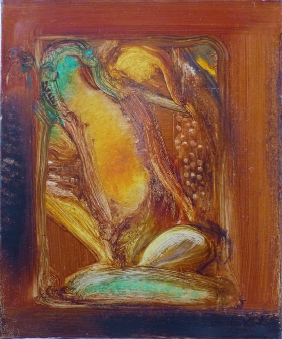 A Frog, oil on canvas 54x65 cm