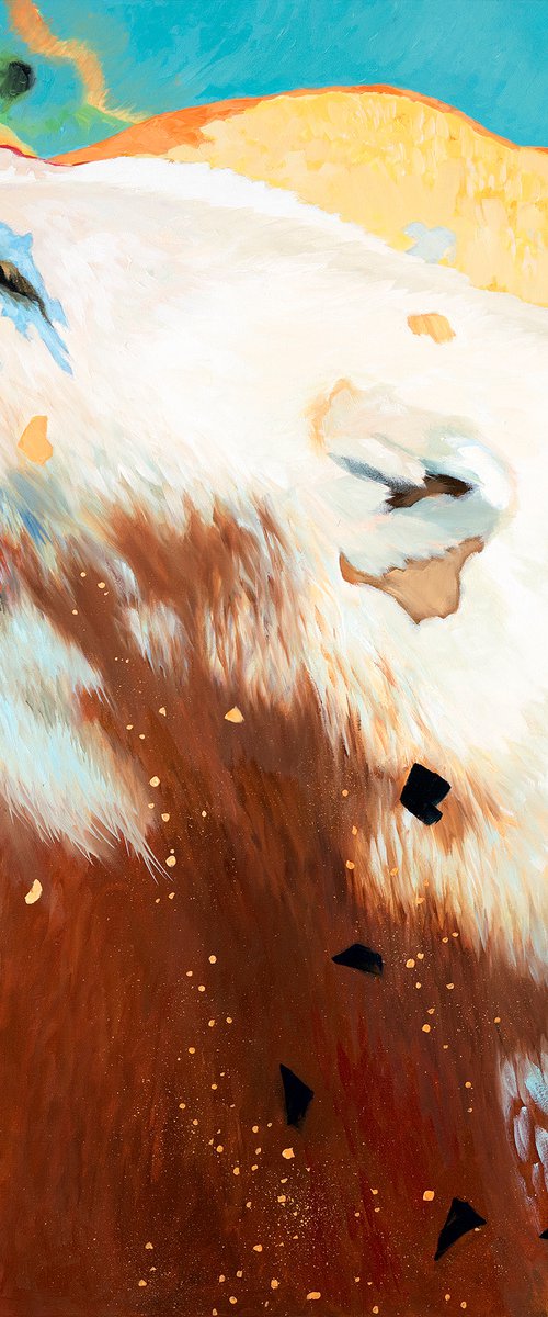 POLAR BEAR | ORIGINAL PAINTING, OIL ON CANVAS by Uwe Fehrmann