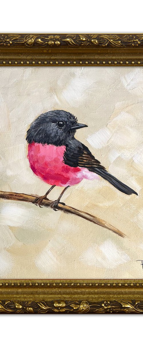 Pink Robin by Irina Redine