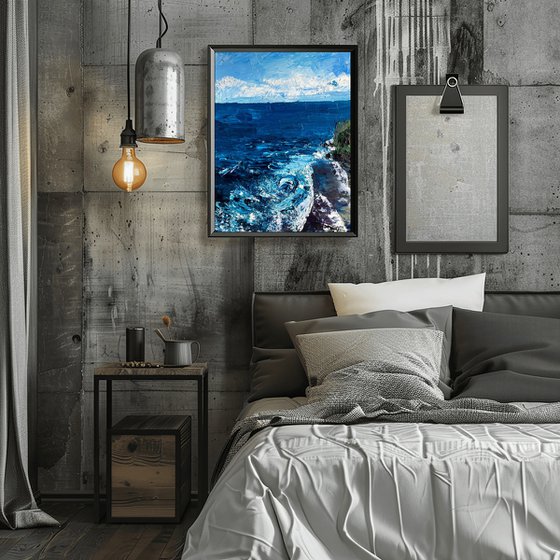 Bali Ocean Oil Painting