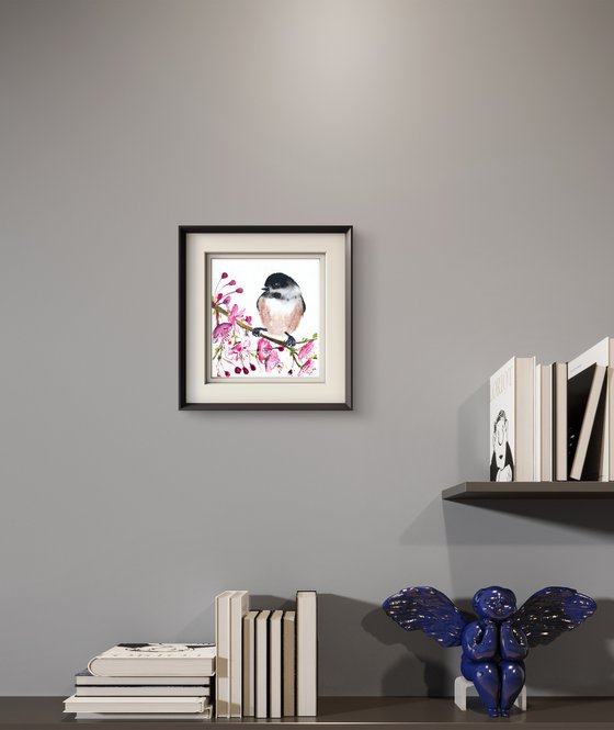 Black-capped chickadee Blossom