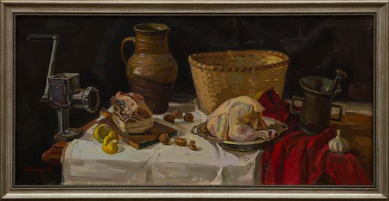 Still life with meat